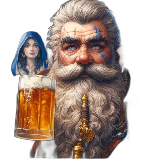 face, fantasy art, concept art, pixel art transparent PNG cut-out