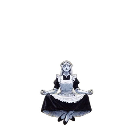 dress, crown, staff, creature transparent PNG cut-out