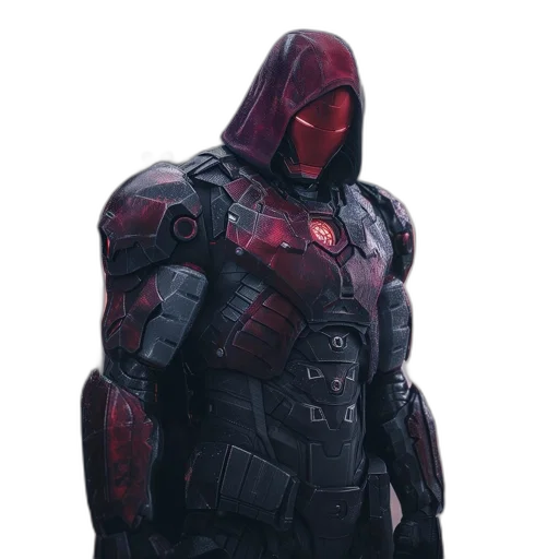 mask, robot, weapon, jacket transparent PNG cut-out