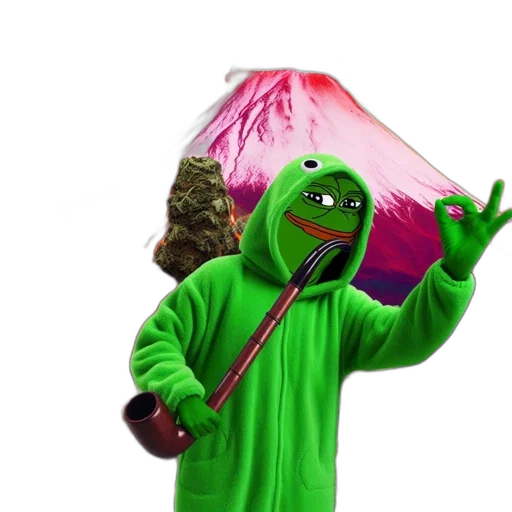 umbrella, jacket, staff, dragon transparent PNG cut-out