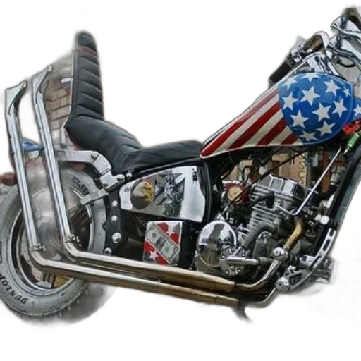 weapon, photorealistic, custom, motorcycle transparent PNG cut-out