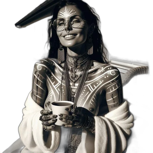 staff, mask, jewelry, face transparent PNG cut-out