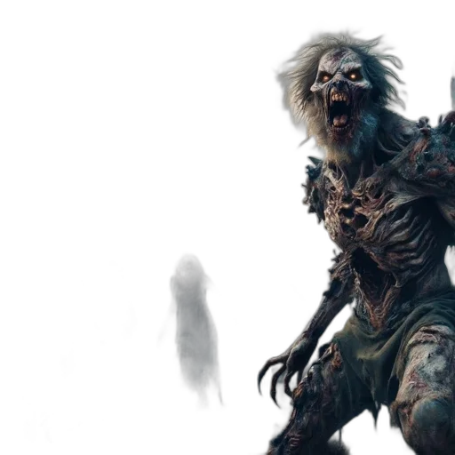 creature, concept art, fantasy art, 3d render transparent PNG cut-out