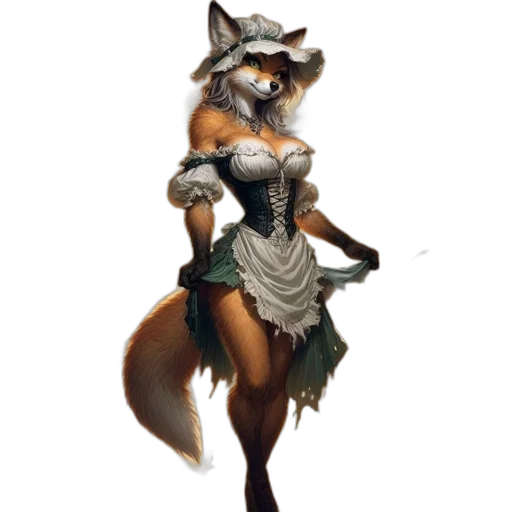 staff, dress, animal, concept art transparent PNG cut-out