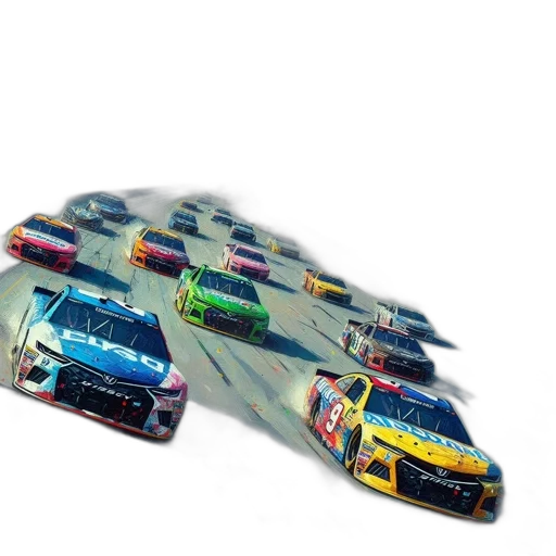car, concept art, 3d render, nascar transparent PNG cut-out