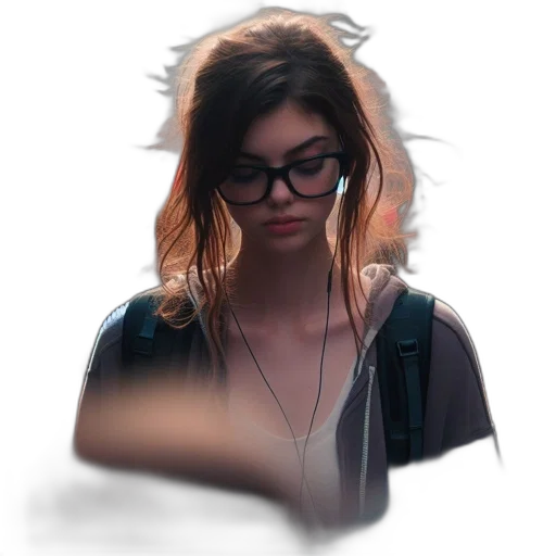 face, hair, creature, mask transparent PNG cut-out