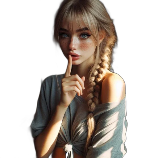 dress, face, jewelry, staff transparent PNG cut-out