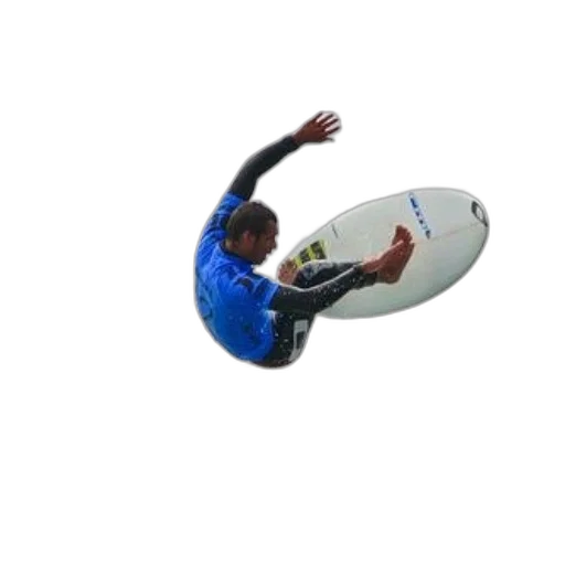 dragon, 3d render, surfer, blue transparent PNG cut-out
