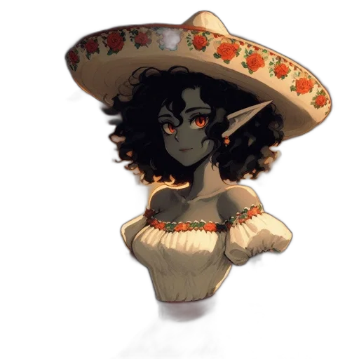 hat, staff, mask, jewelry transparent PNG cut-out