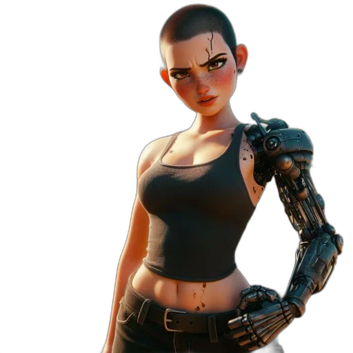 robot, weapon, jacket, concept art transparent PNG cut-out