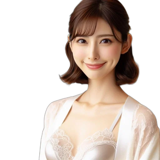 face, dress, jewelry, photorealistic transparent PNG cut-out