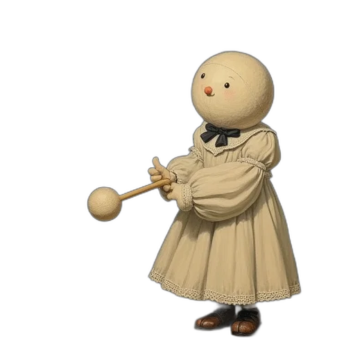 staff, dress, robot, umbrella transparent PNG cut-out