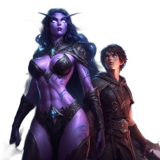 concept art, fantasy art, comic book art, ethereal transparent PNG cut-out
