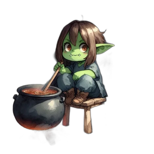 food, staff, fantasy art, pixel art transparent PNG cut-out