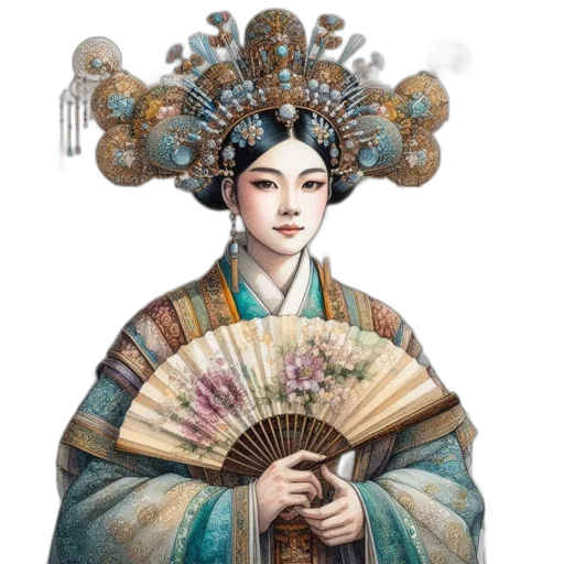 staff, umbrella, jewelry, dress transparent PNG cut-out