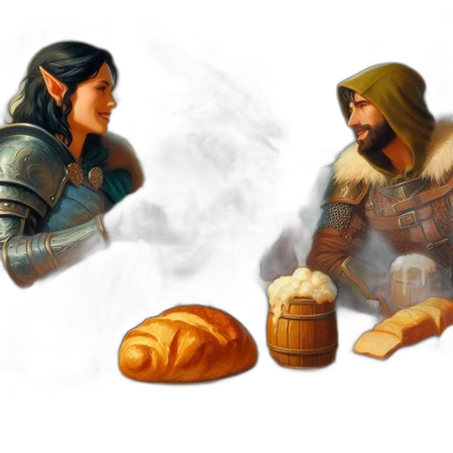 food, concept art, fantasy art, photorealistic transparent PNG cut-out