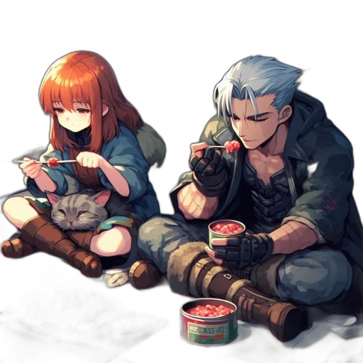 food, pixel art, concept art, anime transparent PNG cut-out