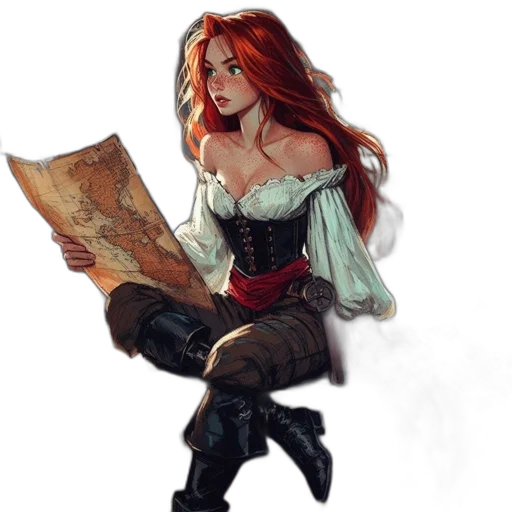dress, fantasy art, concept art, comic book art transparent PNG cut-out