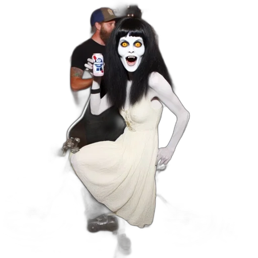 dress, creature, mask, concept art transparent PNG cut-out
