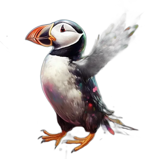 animal, creature, concept art, 3d render transparent PNG cut-out