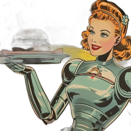 robot, comic book art, concept art, cartoon transparent PNG cut-out