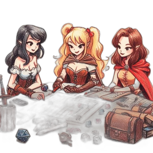 fantasy art, pixel art, concept art, comic book art transparent PNG cut-out