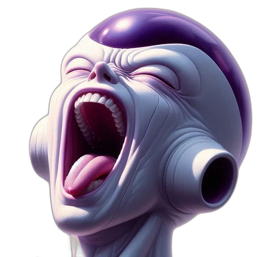 face, mask, creature, concept art transparent PNG cut-out