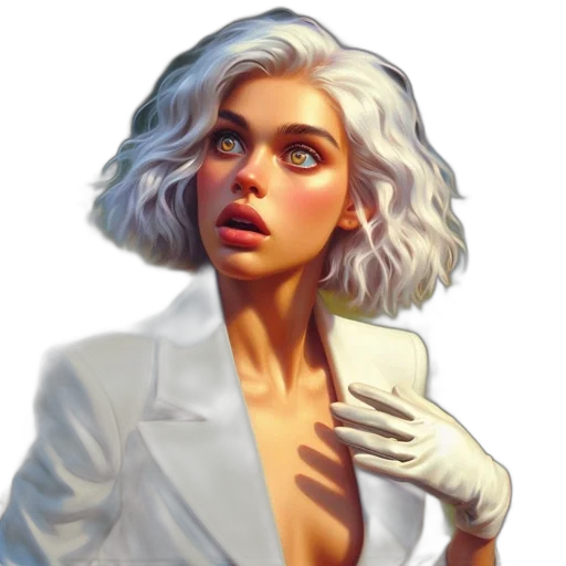 jacket, face, dress, weapon transparent PNG cut-out