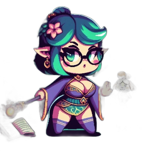 staff, fantasy art, pixel art, concept art transparent PNG cut-out