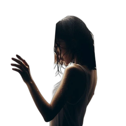 dress, face, mask, hair transparent PNG cut-out