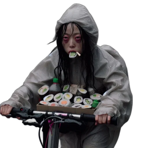 food, jacket, concept art, cyberpunk transparent PNG cut-out