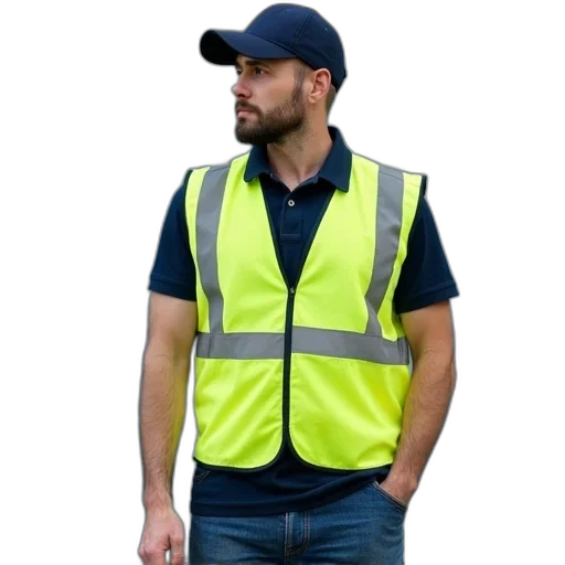 jacket, staff, man, wearing transparent PNG cut-out