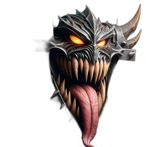 dragon, mask, creature, face transparent PNG cut-out