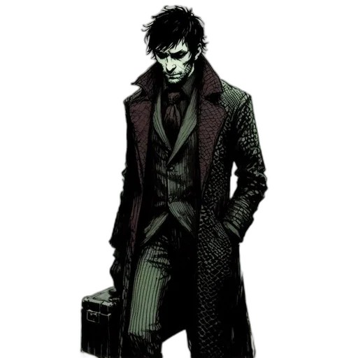 jacket, comic book art, concept art, cartoon transparent PNG cut-out
