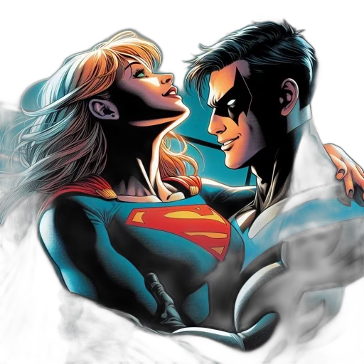 comic book art, concept art, underwater, neon lights transparent PNG cut-out