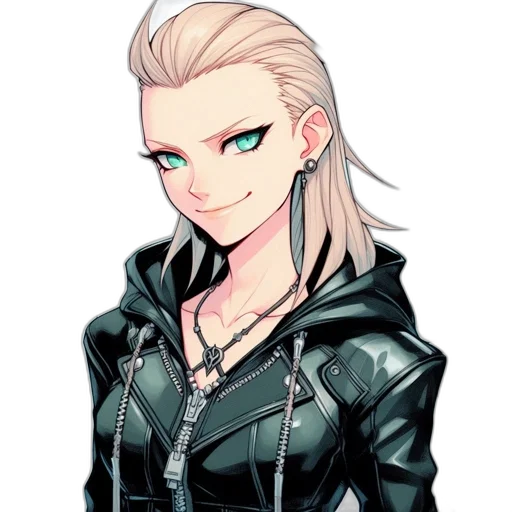 jacket, pixel art, cartoon, cyberpunk transparent PNG cut-out