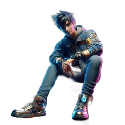 jacket, shoes, weapon, concept art transparent PNG cut-out