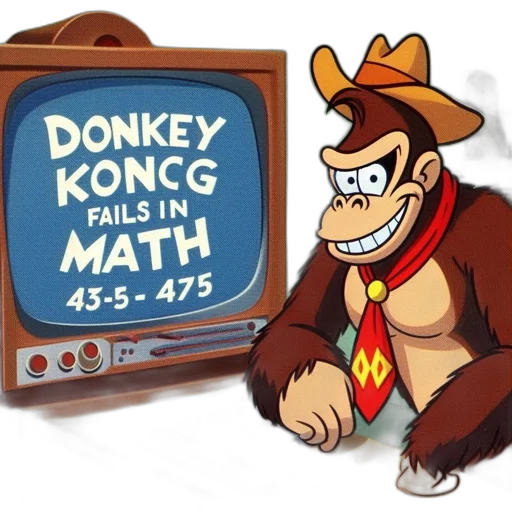 concept art, cartoon, 3d render, donkey transparent PNG cut-out