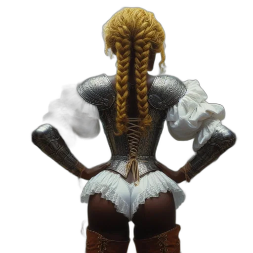 hair, staff, jacket, sword transparent PNG cut-out