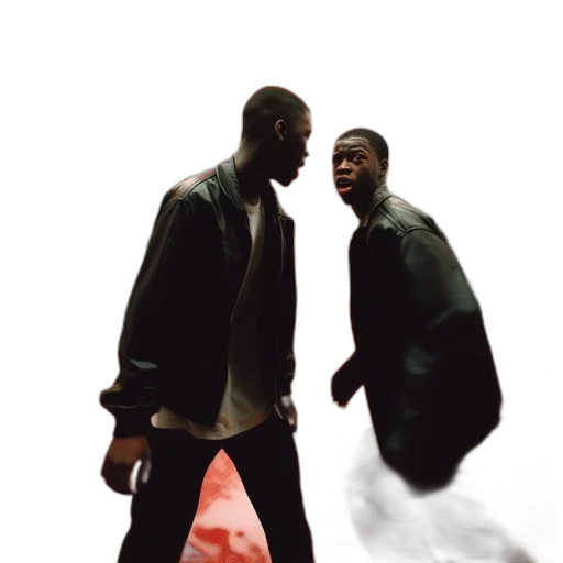 jacket, shoes, concept art, photorealistic transparent PNG cut-out