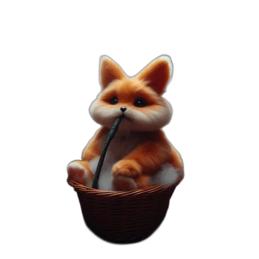 staff, animal, food, 3d render transparent PNG cut-out