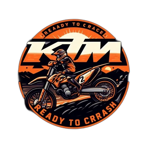 advertisement, rider, orange, ktm transparent PNG cut-out