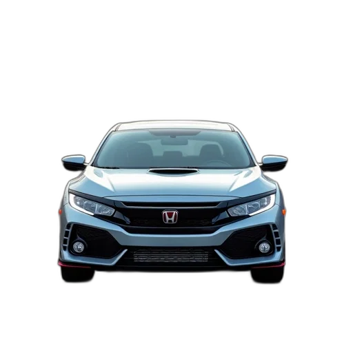 car, 3d render, silver, honda transparent PNG cut-out