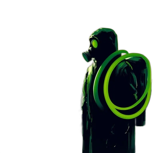 jacket, mask, staff, bottle transparent PNG cut-out