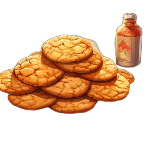 food, concept art, photorealistic, 3d render transparent PNG cut-out
