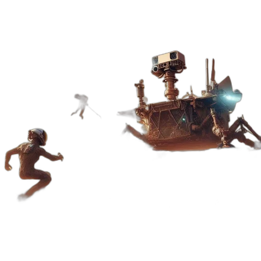 robot, furniture, creature, car transparent PNG cut-out