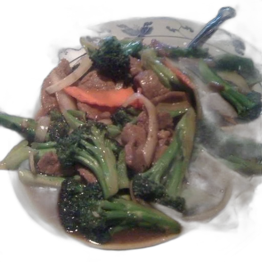 food, dragon, plate, broccoli transparent PNG cut-out