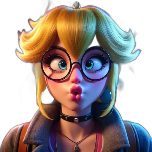 face, mask, staff, 3d render transparent PNG cut-out