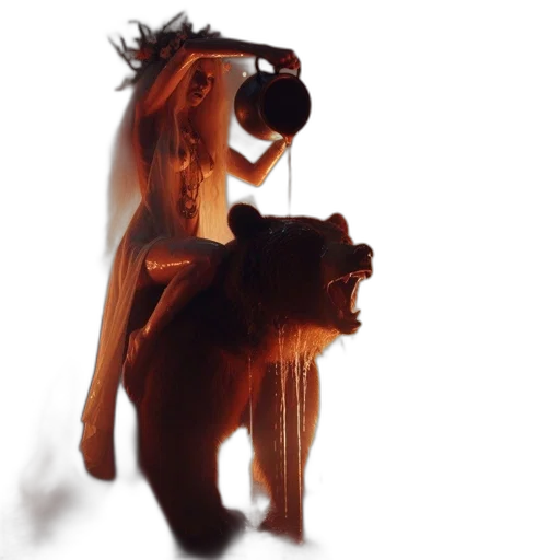 dragon, creature, animal, staff transparent PNG cut-out