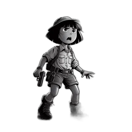 weapon, concept art, comic book art, 3d render transparent PNG cut-out